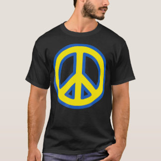 FREDSTECKEN Blue & gult Ukrainas Solidarity Uk T Shirt