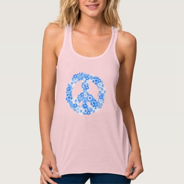 Fredstecken Blue Linne Med Racerback (Framsida)