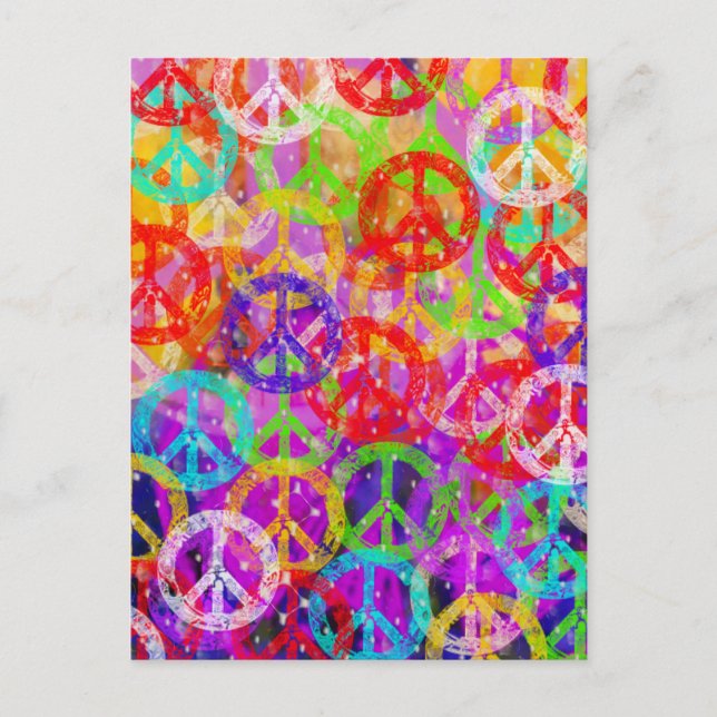 Fredstecken Collage Vykort (Framsida)