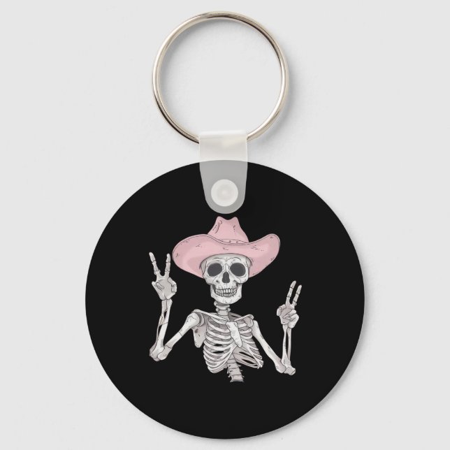 Fredstecken Cowboy Hat Western Mexican Halloween Nyckelring (Framsida)
