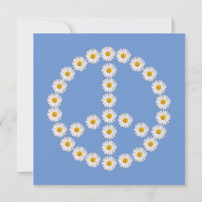 fredstecken daisy daisy boho inbjudningar (Framsida)