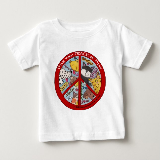 Fredstecken-Djurskydd Tee (Framsida)