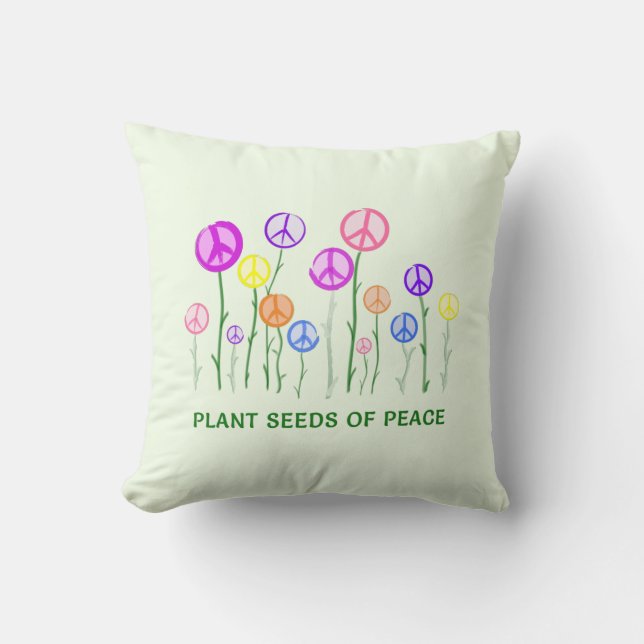 Fredstecken Flowers Kudde (Framsida)