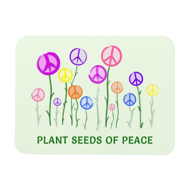 Fredstecken Flowers Magnet (Horisontell)