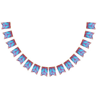 fredstecken för baner för tiedyepartybunting vimplar