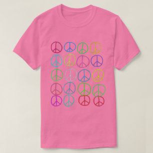 Fredstecken för färgfull Abstrakt Art till Bära T- T Shirt