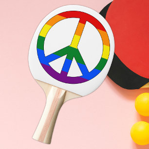 Fredstecken för Gay Rainbow-Flagga Pingisracket