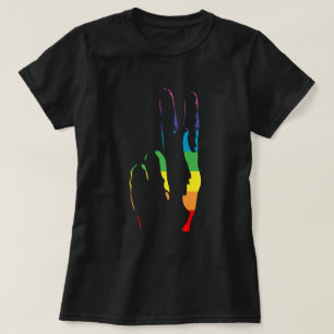 fredstecken för regnbåge, pride t shirt