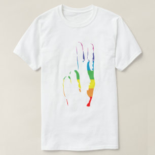 fredstecken för regnbåge, pride t shirt