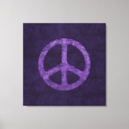 Fredstecken för stressad Lila Canvastryck