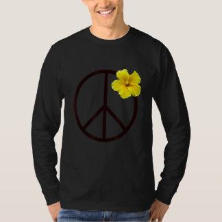 Fredstecken Gult Hibiscus Flower T Shirt