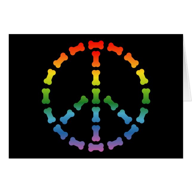 Fredstecken Hälsningskort (Framsidan Horizontal)