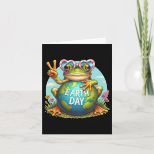 Fredstecken Hand Frog Kids Manar Womens Earth Day Kort