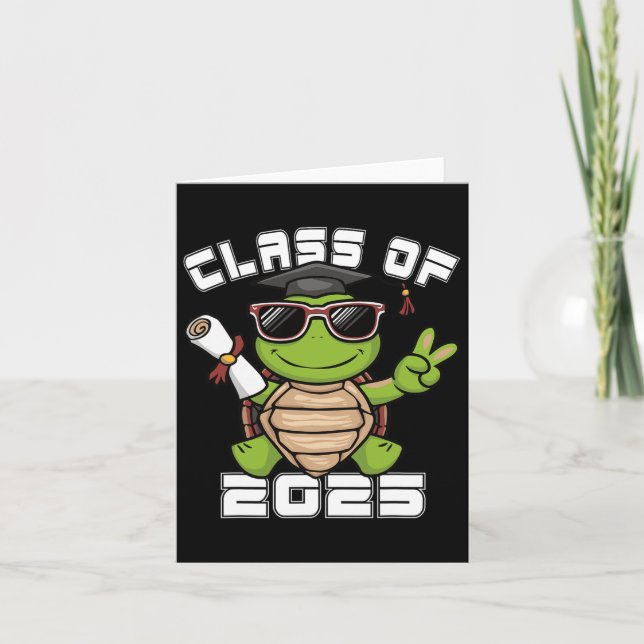 Fredstecken Hand Turtle Cl från 2025 Studenten Kort (Framsida)