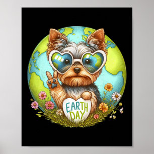 Fredstecken Hand Yorkshire Terrier Kids Manar Wome Poster