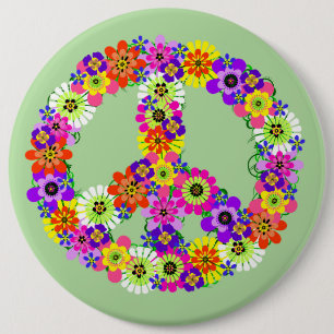 Fredstecken i blommor knapp