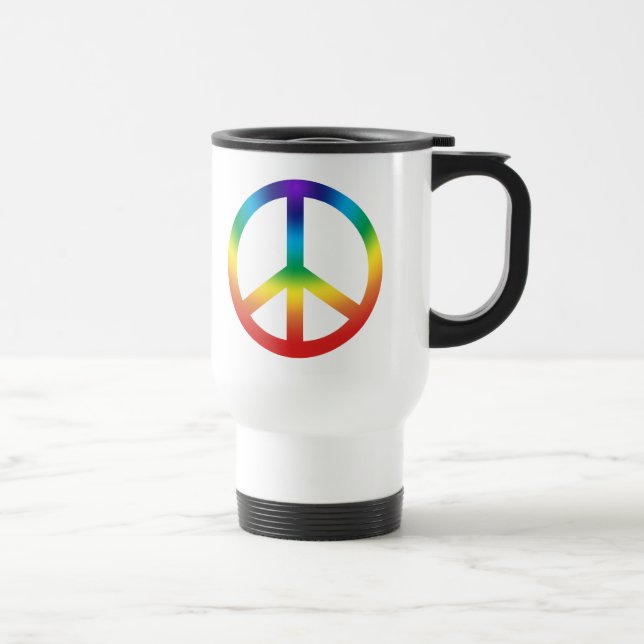 Fredstecken i Rainbow färg Resemugg (Höger)
