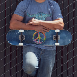 Fredstecken i rymden mini skateboard bräda 18,5 cm