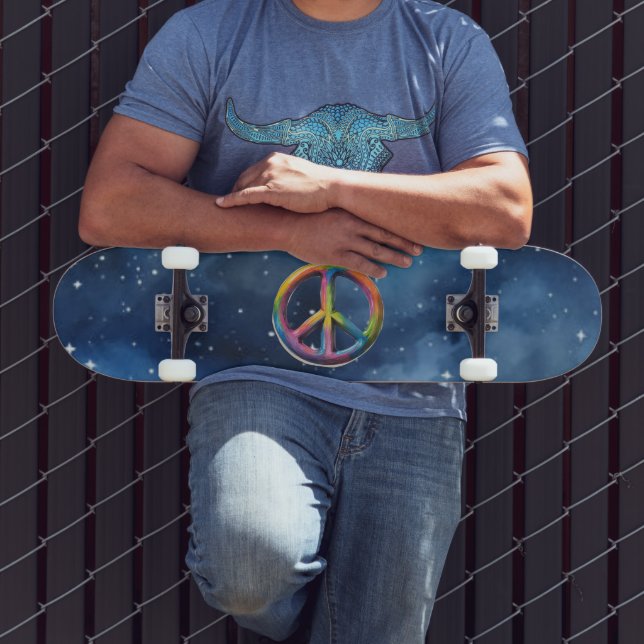 Fredstecken i rymden mini skateboard bräda 18,5 cm (Utomhus 3)