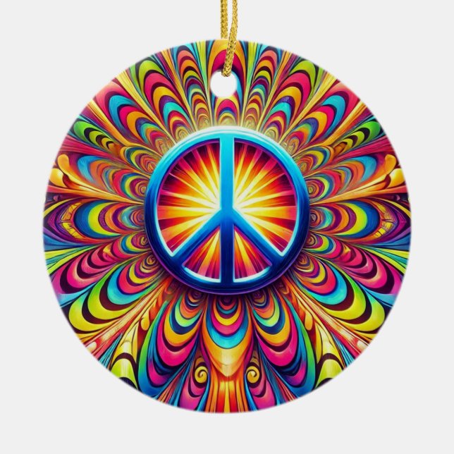 Fredstecken Julgransprydnad Keramik (Framsidan)