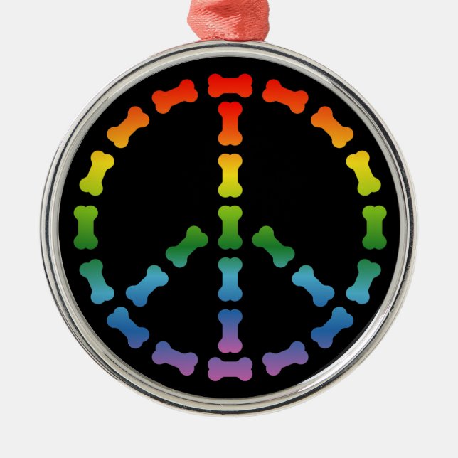 Fredstecken Julgransprydnad Metall (Framsidan)