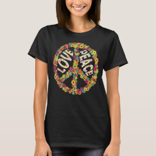 Fredstecken Kärlek 1960-talet, Tie Dye Groovy Hipp T Shirt