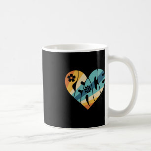 FREDSTECKEN KÄRLEK 60-tal 70-tal Groovy Hippie Cos Kaffemugg