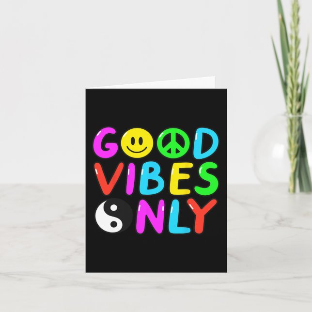 FREDSTECKEN KÄRLEK 60-tal 70-tal Groovy Hippie Cos Kort (Framsida)