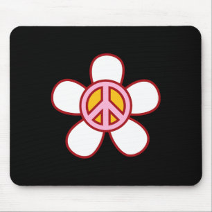 FREDSTECKEN KÄRLEK 60-tal 70-tal Groovy Hippie Cos Musmatta