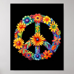 Fredstecken Kärlek 60-tal 70-tal Groovy Hippie Cos Poster