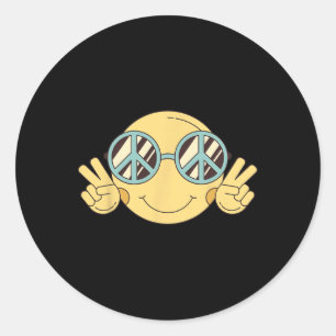FREDSTECKEN KÄRLEK 60-tal 70-tal Groovy Hippie Cos Runt Klistermärke
