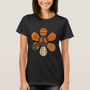 FREDSTECKEN KÄRLEK 60-tal 70-tal Groovy Hippie Cos T Shirt