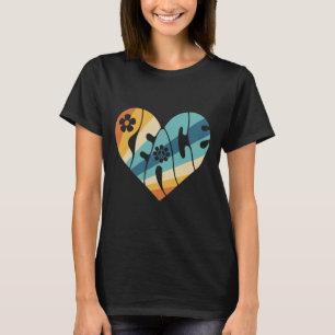 FREDSTECKEN KÄRLEK 60-tal 70-tal Groovy Hippie Cos T Shirt