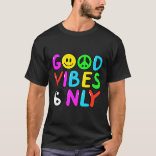 FREDSTECKEN KÄRLEK 60-tal 70-tal Groovy Hippie Cos T Shirt