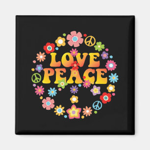 FREDSTECKEN KÄRLEK 60-tal 70-tal Tie Die Hippie Co Magnet