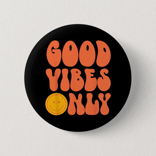 FREDSTECKEN KÄRLEK 60-tal 70-tal Tie Dye Hippie Ha Knapp (Framsida)