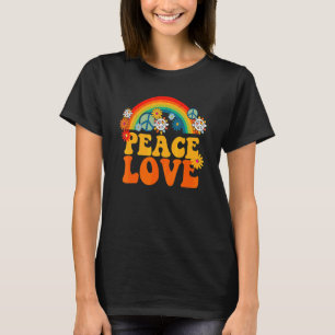 FREDSTECKEN KÄRlek 60-TAL 70-TAL Tie Dye Hippie Ha T Shirt