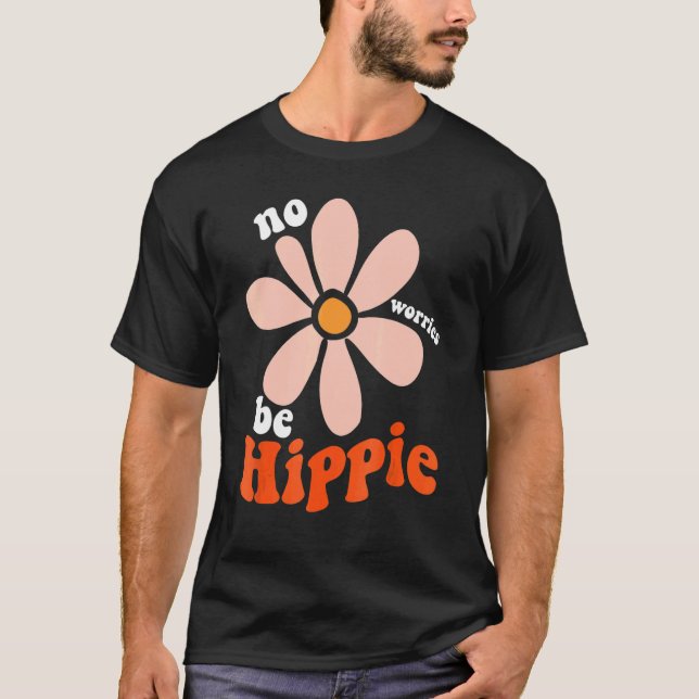 Fredstecken Kärlek 60-tal 70-tal Tie Dye Hippie Ha T Shirt (Framsida)