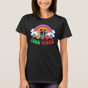 FREDSTECKEN KÄRLEK 60-tal 70-tal Tie Dye Hippie Ha T Shirt
