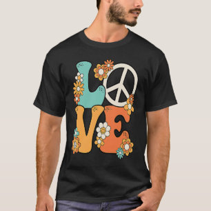 Fredstecken Kärlek 60-talets 70-talskonst Groovy H T Shirt