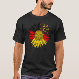 Fredstecken Kärlek-symbol Tyskland solrostyska Fl T Shirt