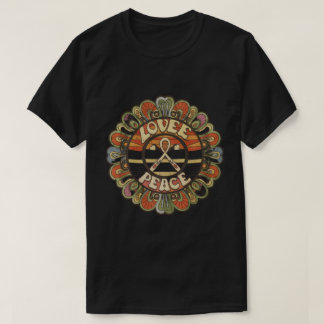 Fredstecken Kärlek T Shirt | 70:e hippie Costume
