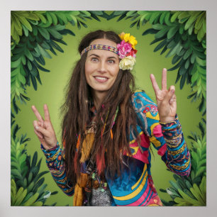 Fredstecken Long Hair Woman Poster