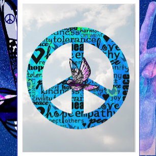 Fredstecken med Dove Gott nytt år Vykort