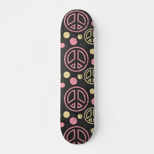 Fredstecken med Polka dots Skateboard (Framsida)