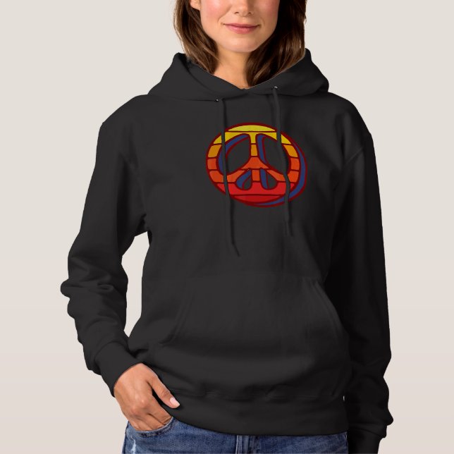 Fredstecken minimalistisk enkel 60-årshastighet 4 t shirt (Framsida)