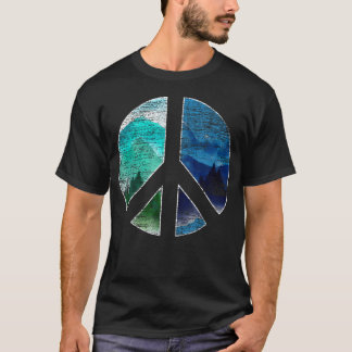 Fredstecken Natur Vilda Djur Landskap T Shirt