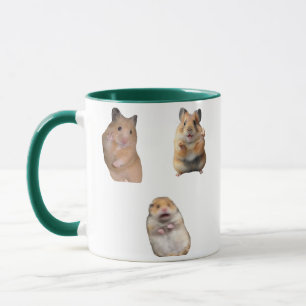 Fredstecken och Skrikande Hamster Meme Rolig Mugg