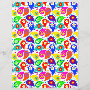 Fredstecken Paisley   Papper Hippie-Chic