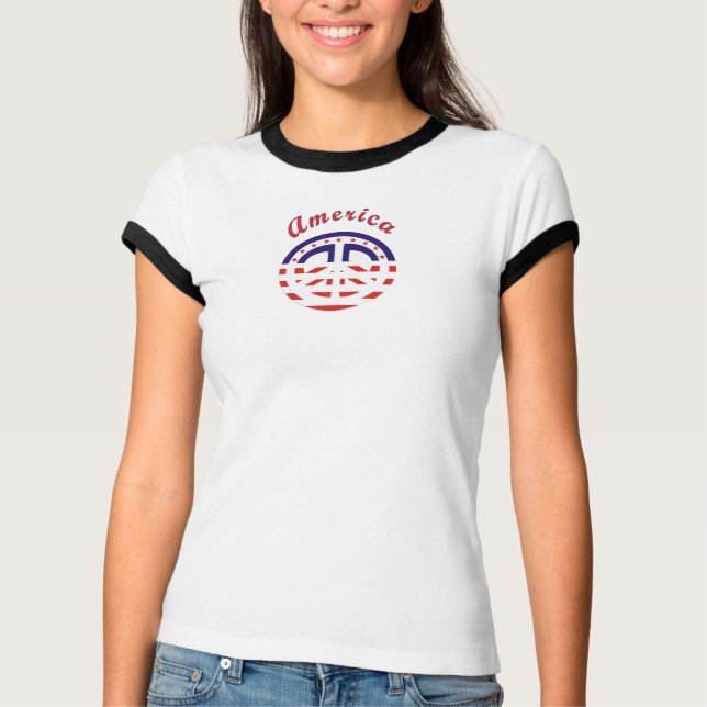Fredstecken Patriotic Tee (Framsida)